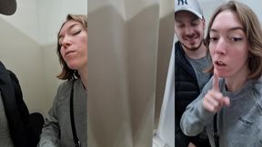 on va au courses, jvous raconte, je vois par hasard des cabines d essayage, ben...