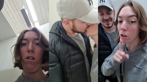 on va au courses, jvous raconte, je vois par hasard des cabines d essayage, ben...