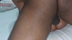 negao faz sexo selvagem com a bruna e ela gozou muito.