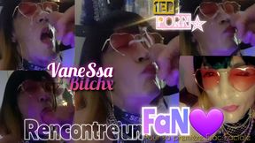 Vanessabitchx Gives a Big to a Fan. Her 1st Porn &amp; Her 1st Facial august