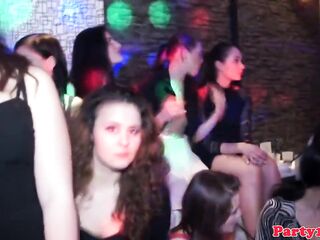 PARTYHARDCORE - Amateur euro squirts on dancefloor