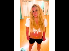 Britney Spears showing her mound and nipples