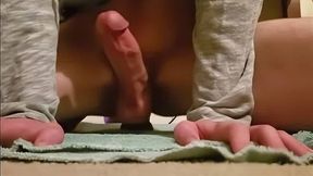 First Time Anal Play with my Bumblehooves Bad Dragon Toy