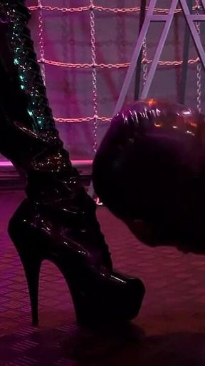 Fucking My Chained up Gimps Ass