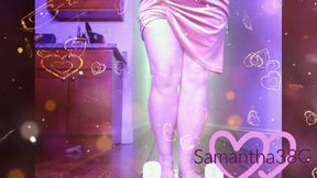 Samantha 38g perfect bbw feet, high heels and foot fetish Valentine's day 2023 WMV