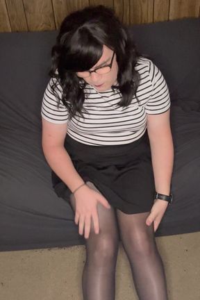 Lauren Cuming in Crotchless Pantyhose