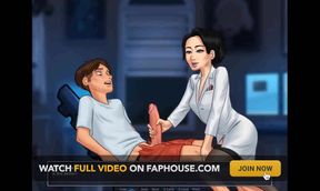 Summertime saga: Japanese professor is milking a student in her office ep 177