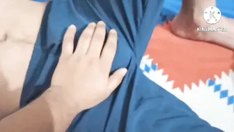 Reluctant Straight Guy Gets Oiled Handjob from Twink