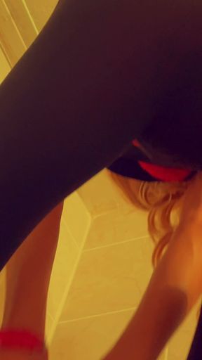 Young beautiful and slim French woman of Moroccan origin reveals her sexy lingerie   Clip 1