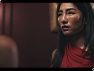 Ebony Vampire Lesbo - Lia Lin Preys on eighteen Year Old Oriental Beauty Bunny Brownie
