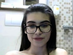 Tiny 18 yr Italian Cam Girl Masturbates-Pt.2