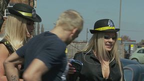 chelsea sax and cindy behr give out parking tickets and blowjobs