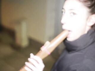 "CUM INSIDE ME!" - Small Italian Teen Eva Generosi Picked Up In Public For Cunt Creampie