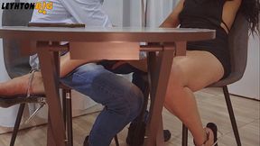 I fuck my coworker while her husband is home and catches us