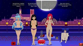 Two Lush Genshin Girls Battle with Busty Blowjobs Leading to Creampied Bliss