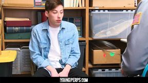 YoungPerps - Dumb twink criminal blows a hung cop