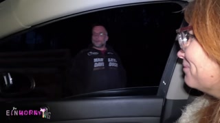 wife offered to fuck in the parking lot - swap pussy filling for tank filling!