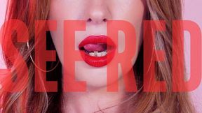 SEE RED - Red Lip Worship Mind Fuck Face Fetish Goddess Reprogramming Fantasy