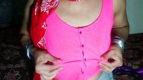 muslim desi prostitute serviced by two dildos in her loneliness, double penetration makes her moaning beautiful