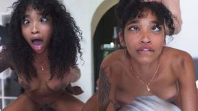 Martin Spell - I Like My Girls Like My Coffee - Ebony Teen Has Eye Rolling Orgasm