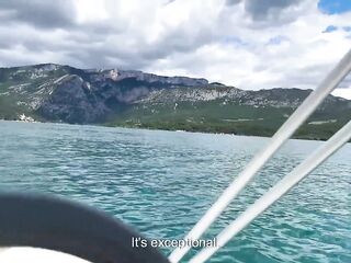 A Impressive Ebony Dude Destroys my Snatch on the Boat with his Large Wang !!!