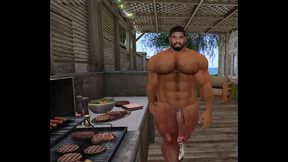 stealers players gather for BBQ before the fuckfest