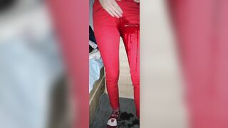 Desperate Pissing Leggings all over my Bedroom Floor