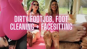 DIRTY FOOTJOB, FOOT LICKING, & FACESITTING