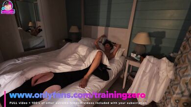 Training Zero Femdom Slave Breakfast in Bed Real Couple Wife