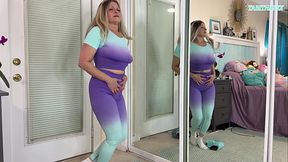Sexy MILF Gym workout Clothes Try On Haul - TabithaXXX