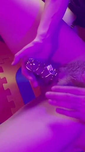SISSY ANAL &amp; CHASTITY training by LATEX Mistress   Clip 1