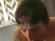 Straight brother in law was curious and sucked my cock