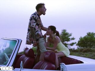 VIXEN Charming Stefany has ardent affair on road voyage
