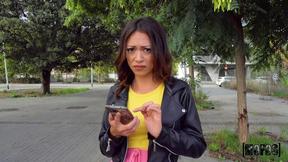 ”Exotic looking Noa Tevez fucks for cash on the street”