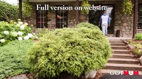 Busty MILF Vyxen Steel nailed on staircase