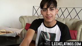 LecheLatinos.com - Barely legal Latino twink's massive POV cock