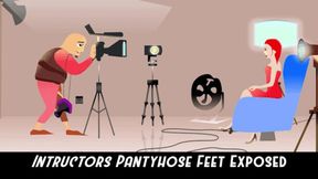 Instructors Pantyhose Feets Exposed