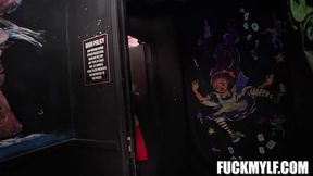 Caught on Camera: Petite MILF's bathroom secret exposed