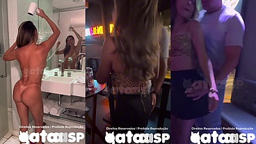 Conheci um macho gostoso no pagode e fiquei de namoradinha dele na frente do corno