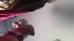 Sexy wife's naked housework leads to solo masturbation