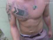 BigStr - Muscular Jock Has No Problem To Get His Ass Fucked In Public For The Right Amount Of Money