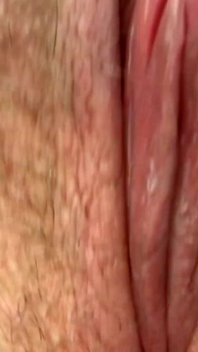 Please fuck me and cum inside. Female orgasm. Close-up gaping pussy and dripping creampie.