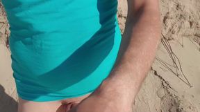 Stripped down &mdash;  showcasing my curves at a bare beach