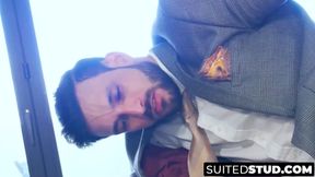 Elegant Javi Gray doggystyle drilled by Ricky Blue