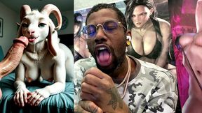 the big breast g.o.a.t. getting a hardcore facial, ai generated