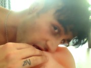 Fucking , fingering and breeding realistic pussy toy ( bottom view ) POV