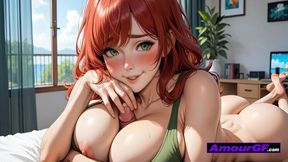 3D POV MILF Rides Until Cum Floods Her Pussy - AI Power