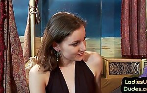 Femdom babes pegging dude at dungeon