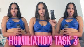 HUMILIATION TASK 3 Goddess Alexa Femdom POV Virgin Humiliation JOI