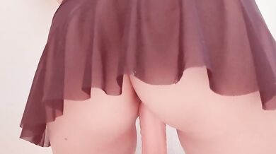 Japanese Wife Squirts Hard During Raw Dildo Masturbation